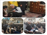 حجت الاسلام والمسلمین قاضی عسکر، تولیت حرم حضرت عبد العظیم (ع)، از فعالیت همیاران آب استقبال و قدردانی نمودند."