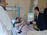 عیادت از بیماران و تقدیر از زحمات کادر درمانی بیمارستان فیروزآبادی توسط فرماندار ویژه شهرستان ری