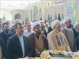 آئین اهدای گل به ضریح مطهر حضرت شاه عبدالعظیم الحسنی «ع» در شهرری برگزار شد