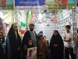 برپایی غرفه فرهنگی و هنری کتابخانه پیامبر اعظم (ص) در محل تجمعات شبانه حسن آباد فشافویه شهرستان ری
